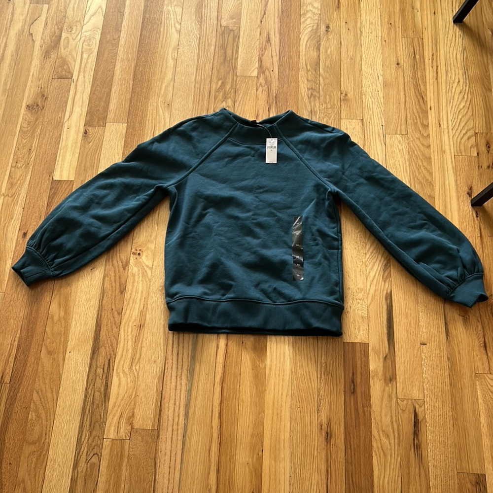 NWT BANANA REPUBLIC FLEECE MOCK-NECK SWEATSHIRT